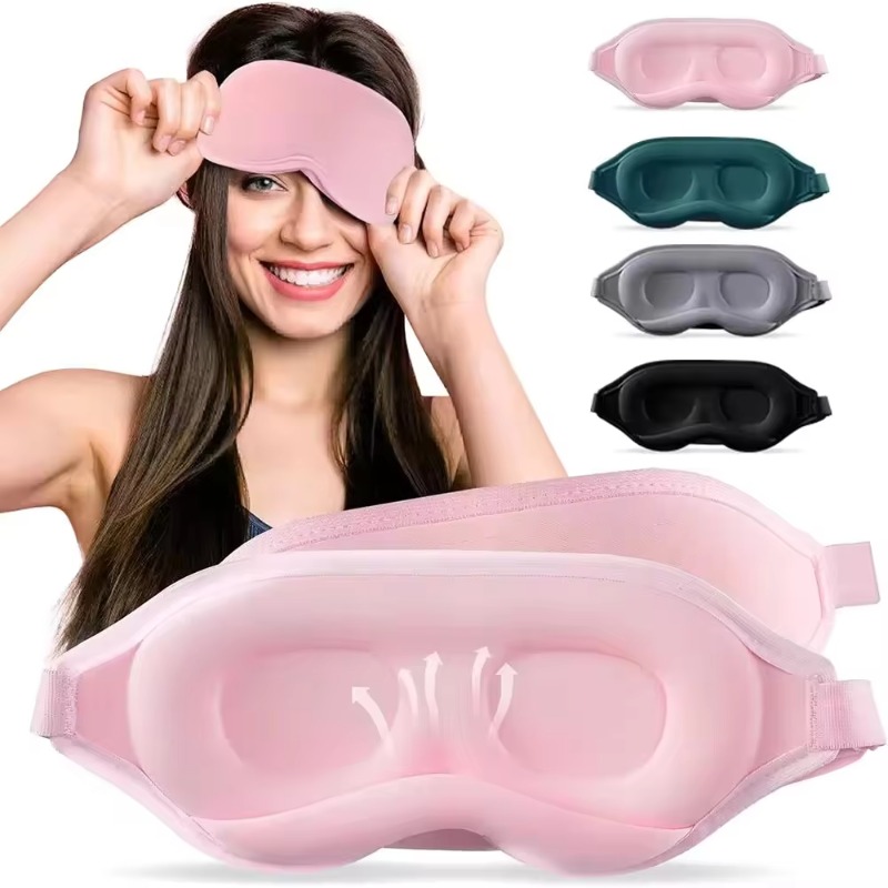 3D Printing Mask - ผ้าปิดตา 3 มิติ, ผ้าปิดตาสำหรับนอนหลับ, ผ้าปิดตาสำหรับงีบหลับ, ช่วยลดอาการเมื่อยล้าของดวงตา,