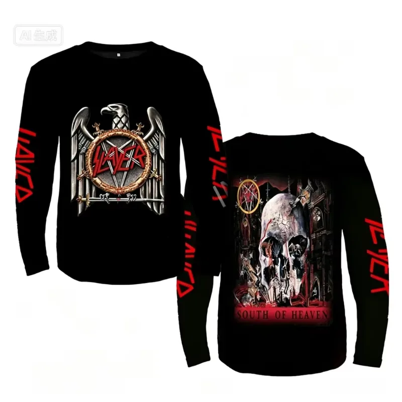 เสื้อยืดแขนยาว 3D ลายวงร็อก สเ - 3D Printing Custom บทวิจารณ์และราคา