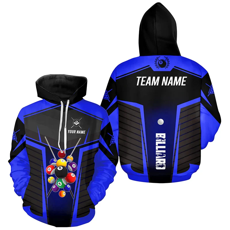 เสื้อฮู้ดลายกราฟิกบิลเลียดใหม่ - 3D Printing Custom บทวิจารณ์และราคา