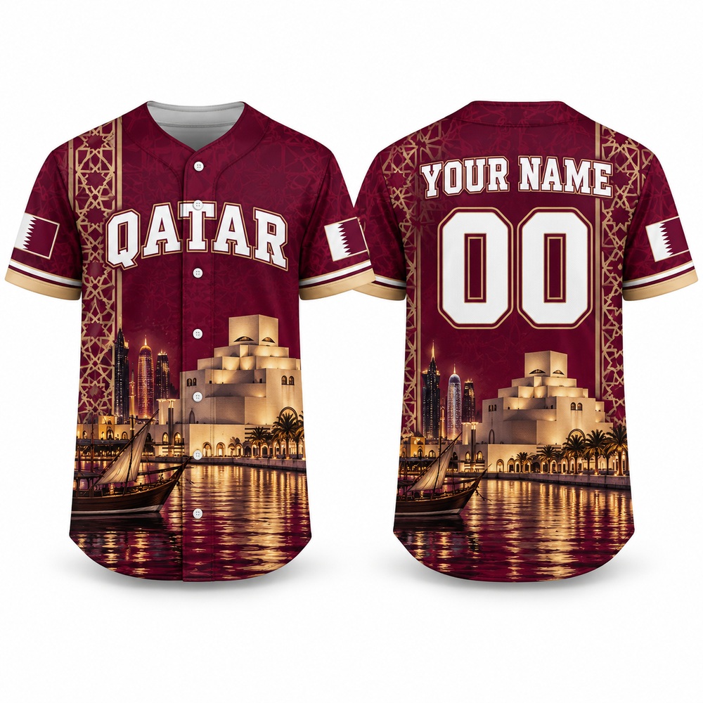 เสื้อเบสบอลลายพิมพ์ไข่มุก โดฮา - 3D Printing Qatar บทวิจารณ์และราคา